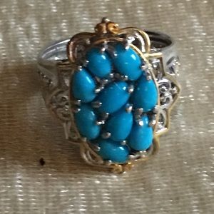 Turquoise Cluster Ring